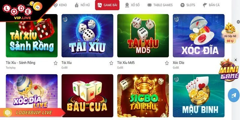 Đánh giá Lode88 - Thông tin quan trọng dành cho người mới 4 Thế giới game bài của Lode88 cũng rất hấp dẫn