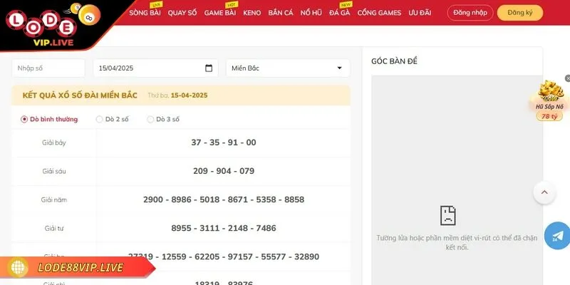 Số đề Lode88 - Trải nghiệm thú vị dành cho các cược thủ 2 Số đề Lode88 được rất nhiều người chơi yêu thích